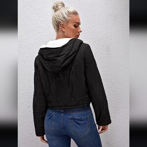 Fluffy Cropped Windbreaker